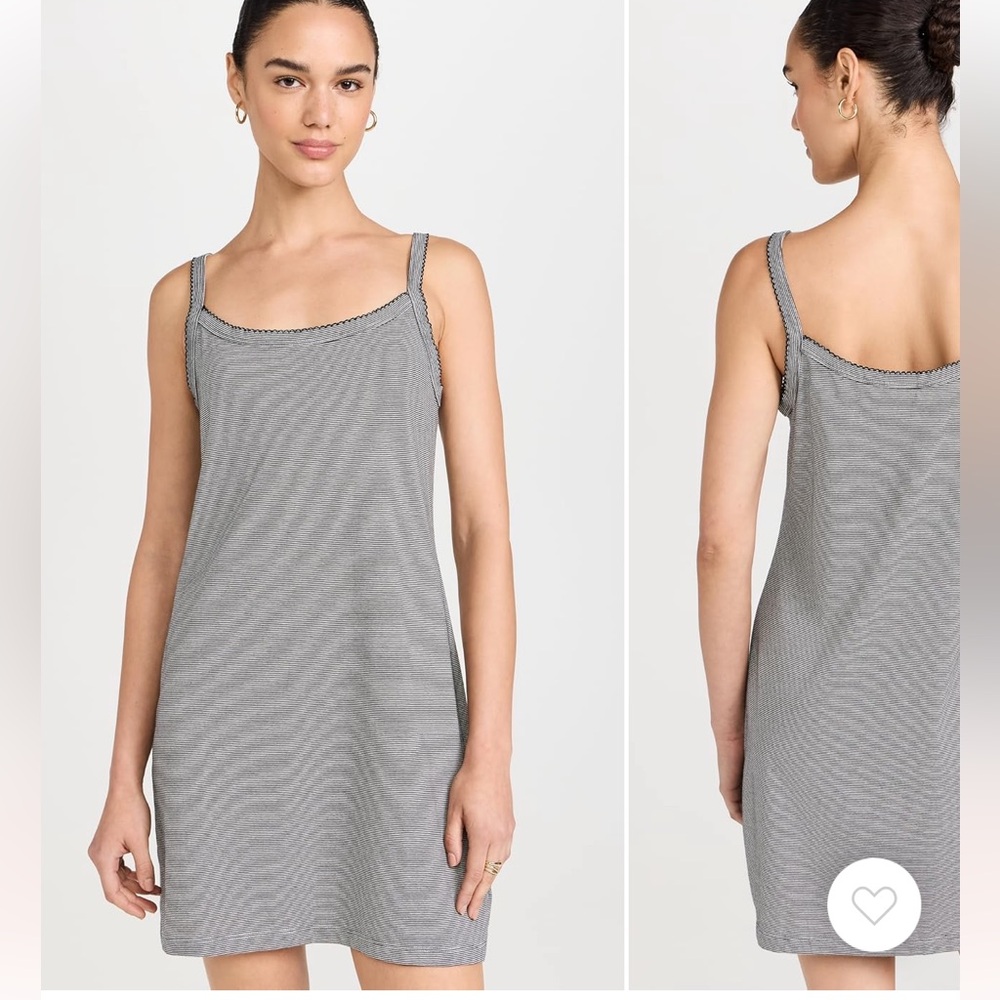 DONNI. Striped Black and White Dress